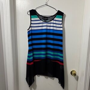 Frank Lyman Design Multicolor Striped Blouse